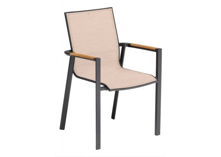 Kettler Gartensessel Sense anthrazit matt/sakura