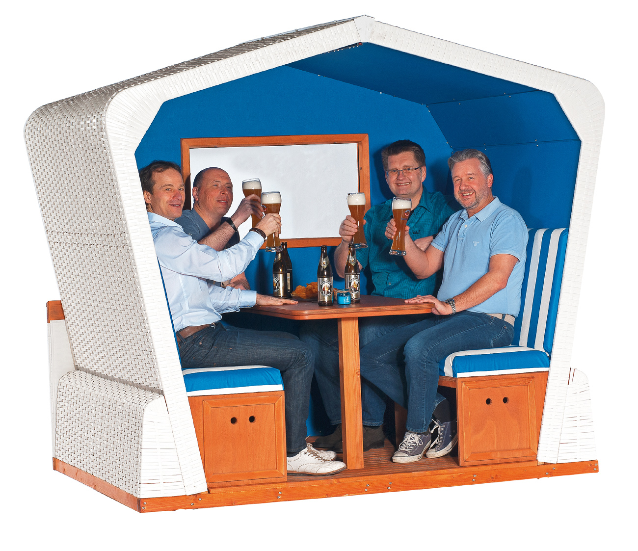 Strandkorb Lounge Geflecht anthrazit Sonnenpartner Sonnenpartner 10
