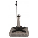 Liro Mini Plus 50 K Granit Rollsockel 50 kg grau Schnellspanner