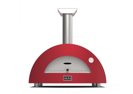Alfa Forni Holzbackofen Moderno 2 pizze antic red