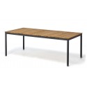 Cinas Gartentisch Mood 208x100 Teak/anthrazit runde Tischbeine