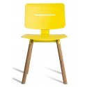 Gartenstuhl Coco gelb ohne Armlehnen von Oasiq