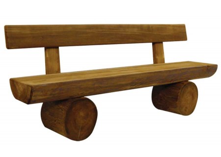 Gartenbank Pilatus mit Lehne 200 cm braun imprgniert