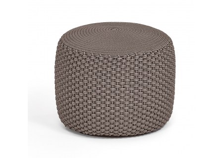 Weishupl Pouf taupe rund 55 cm