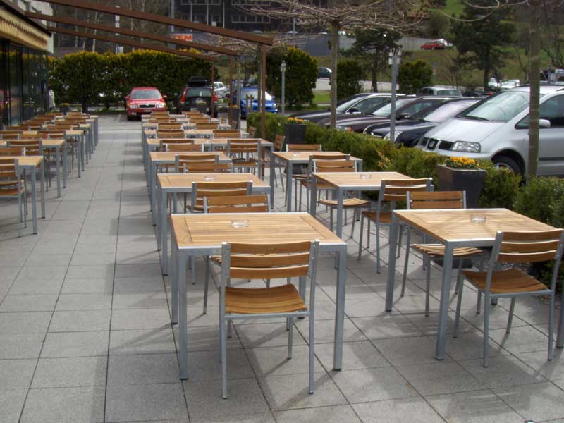 Mazuvo Gartentisch Quadro Teak 80x80 cm Mazuvo 10