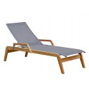 Karasek Gartenliege Riva mit Armlehnen
