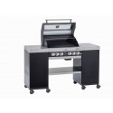 R�sle Gasgrill BBQ-Island Videro G4-SL schwarz