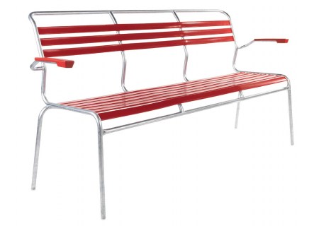 Schaffner Gartenbank Sntis 3-Sitzer mit Armlehnen