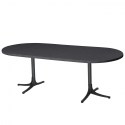 Schaffner Bodensee Glasfasertisch 160/218x95 cm oval