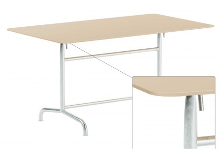 Schaffner Rigi Glasfaser Tisch 140x80 cm