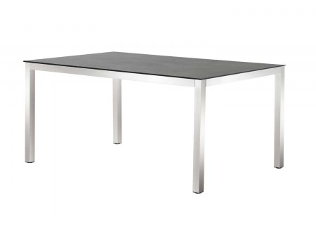 Solpuri Gartentisch Classic Inox 160x100 cm HPL