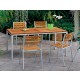 Mazuvo Gartenmbel Set Quadro Teak