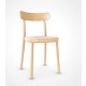 Ton Stuhl La Zitta Buche natur lackiert B0