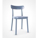 Ton Stuhl La Zitta Buche Lackiert Steam Blue C250