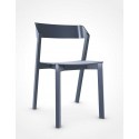 Ton Stuhl Merano Buche lackiert Graphite Blue C270