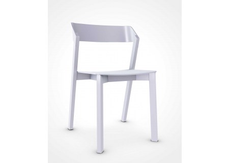 Ton Stuhl Merano Buche lackiert Moon Grey C150