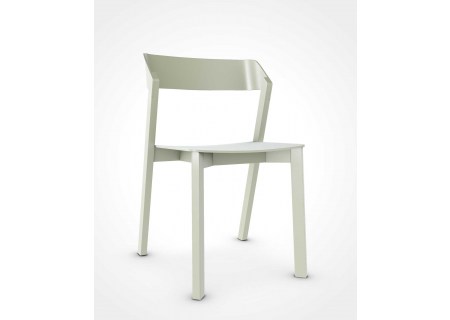 Ton Stuhl Merano Buche lackiert Pebble Green C540