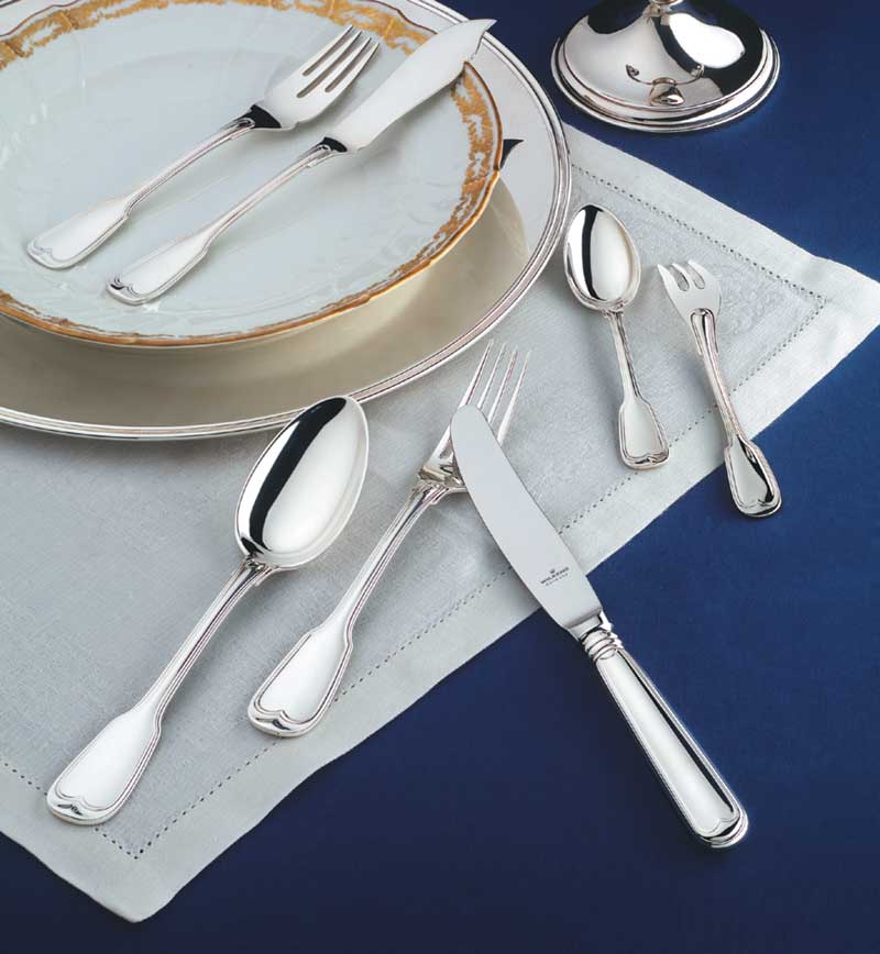 Tortenheber Augsburger Faden 180g Royal versilbert Wilkens Wilkens