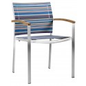 Zebra Gartensessel Setax blue stripe