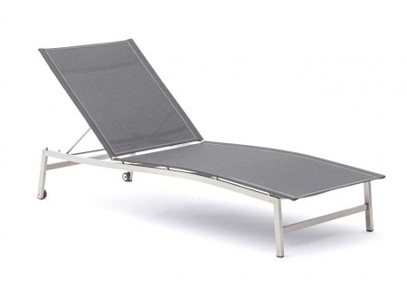Zebra Gartenliege One dark platinum