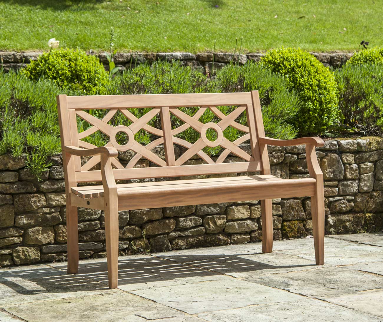 Mahagoni Gartenbank Heritage 121 cm von Alexander Rose Alexander Rose