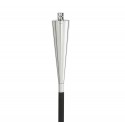 Blomus Gartenfackel Orchos 65092 mit Holzstab schwarz, 4er-Set