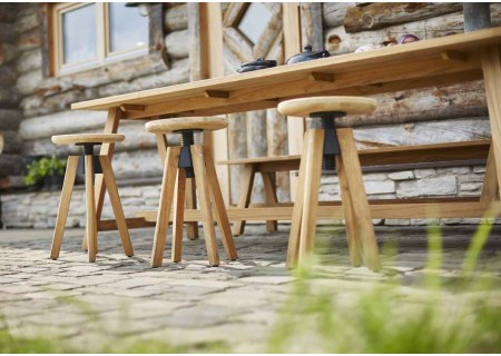 Solpuri Dreh-Gartenhocker Spindle solpuri