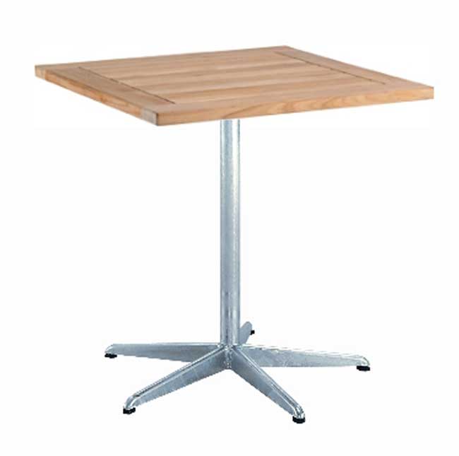 Mazuvo Gartentisch De Luxe Teak 80x80 cm Mazuvo