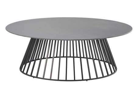 Solpuri Beistelltisch Grid HPL rund 90cm x H 30cm