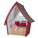 Outdoor-Lounge H�ttentraum kaminrot/steingrau