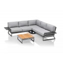 Kettler Lounge Ocean Skid Platform anthrazit/hellgrau meliert