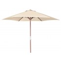 Doppler Holz-Sonnenschirm Woodline sand Kurbel 300 cm Doppler